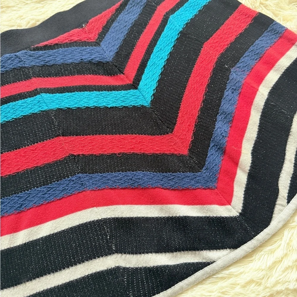 Free People Multicolor Chevron A-Line Skirt